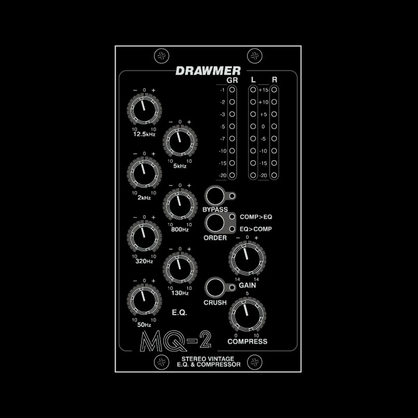 Drawmer MQ-2 500 Series Stereo Equaliser & Compressor – Features