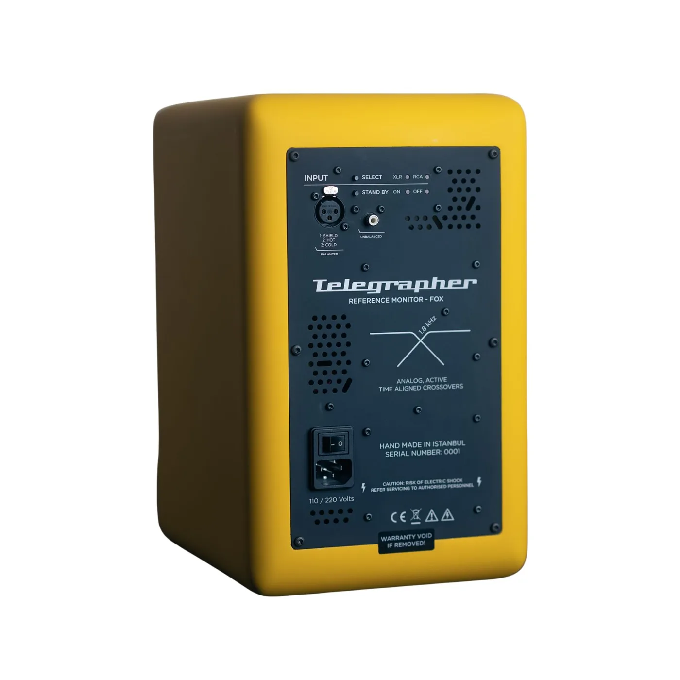 FOX Active Analog Nearfield Studio Monitor by Telegrapher Yellow p2